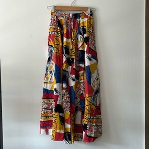 Vintage colorful maxi skirt